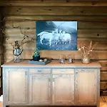 New Log With Sauna, Waxing Shed & Bench At *