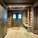 New Log With Sauna, Waxing Shed & Bench At