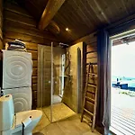 New Log With Sauna, Waxing Shed & Bench At Sjusjøen