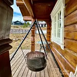 بيت للعطل New Log With Sauna, Waxing Shed & Bench At