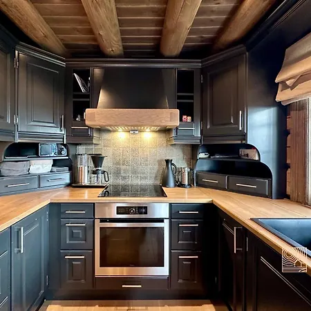 New Log With Sauna, Waxing Shed & Bench At Prázdninový dům Sjusjøen