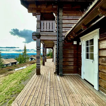 New Log With Sauna, Waxing Shed & Bench At * Sjusjøen