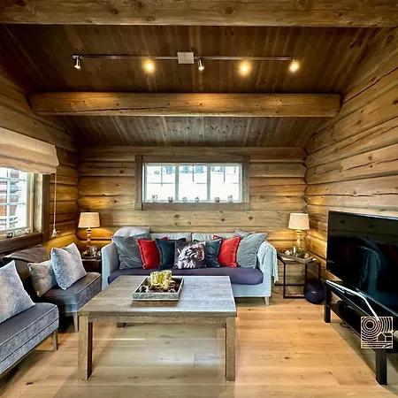 New Log With Sauna, Waxing Shed & Bench At Sjusjøen