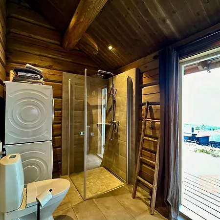 New Log With Sauna, Waxing Shed & Bench At Sjusjøen