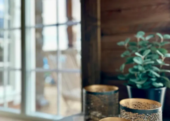 Casa de Férias New Log With Sauna, Waxing Shed & Bench At