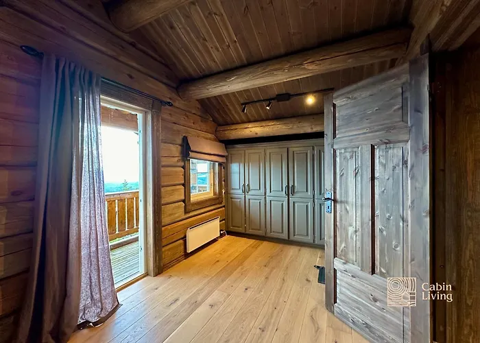 New Log With Sauna, Waxing Shed & Bench At * Sjusjøen