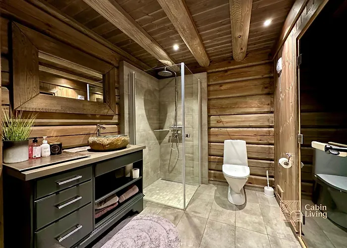 New Log With Sauna, Waxing Shed & Bench At Casa de Férias