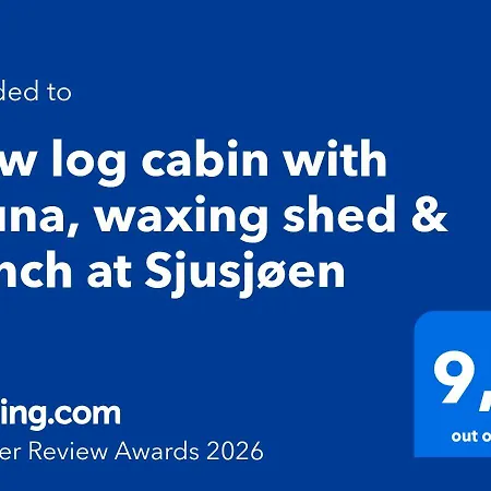 New Log With Sauna, Waxing Shed & Bench At Feriehus *