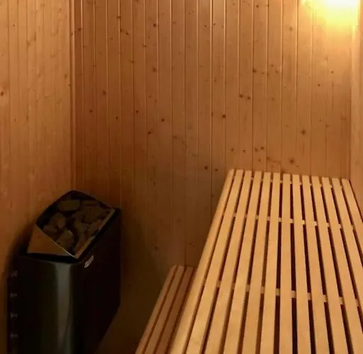 New Log With Sauna, Waxing Shed & Bench At Feriehus