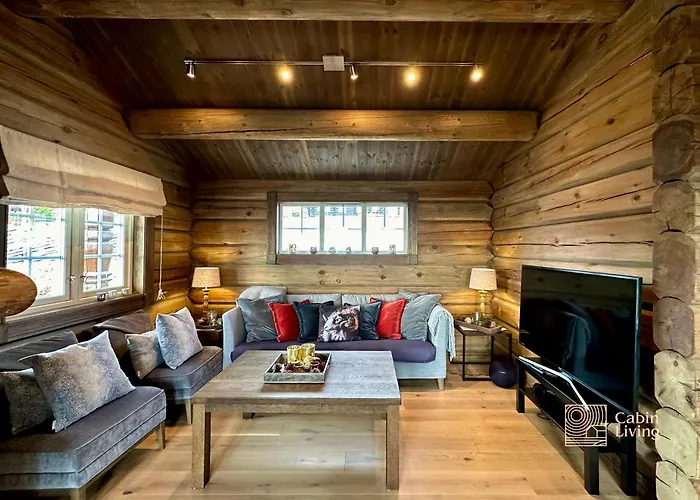 New Log With Sauna, Waxing Shed & Bench At Sjusjøen